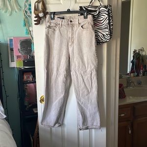 Size 10. Super cute tan washed color, High wasted jeans.